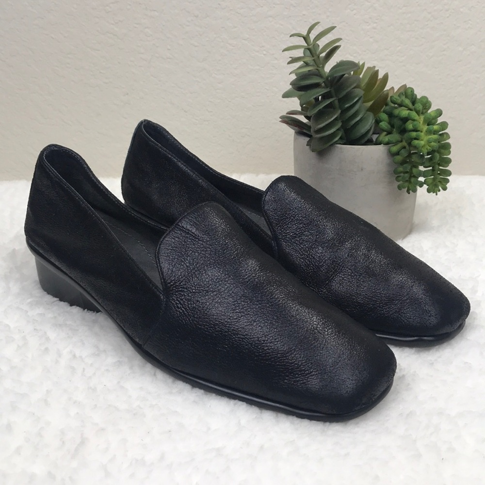 Aerosoles Black Leather Shoes Sz10.5M